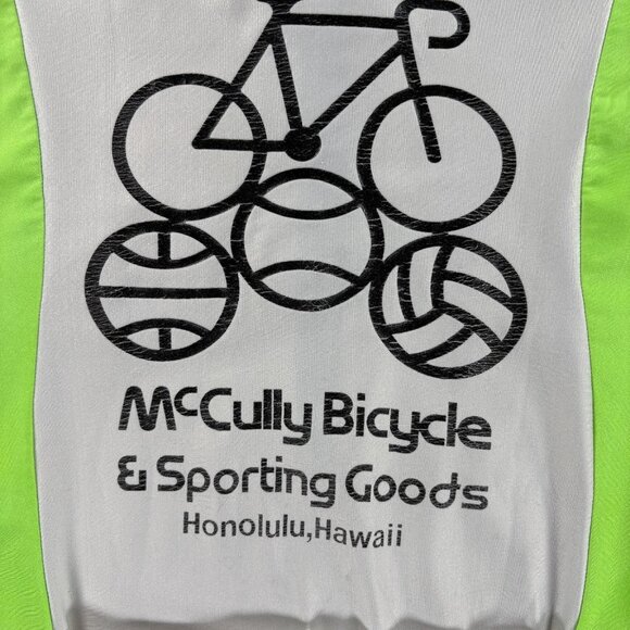 Vintage InSport Cycling Jersey Mens L Dave Scott McCully Hawaii Neon Race Shirt - Picture 3 of 10